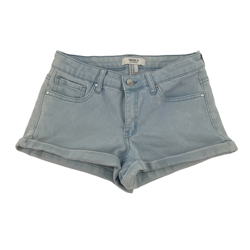 Forever 21 Cuffed Hem Denim Jean Shorts Size 27 Women’s